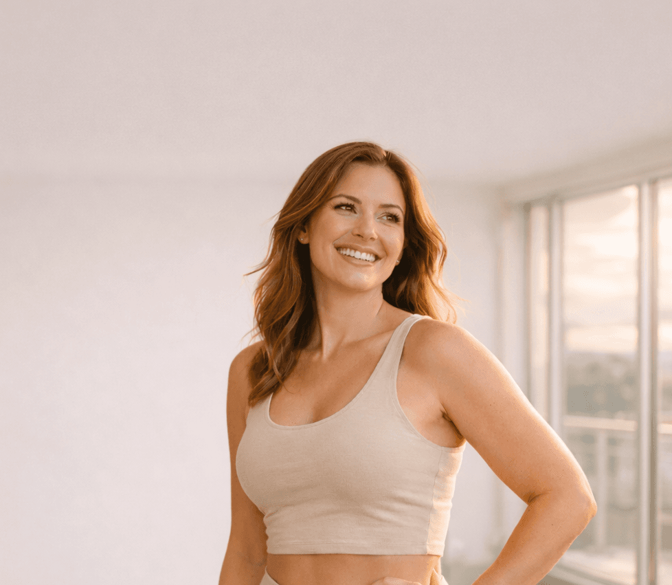 Woman smiling confidently