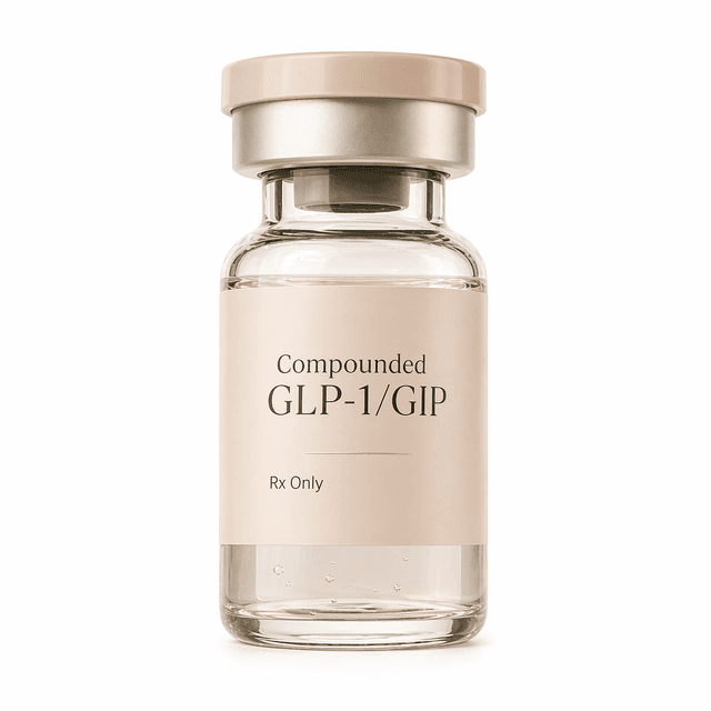 Compounded GLP-1/GIP vial